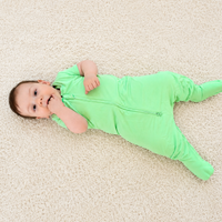Apple Green Bambus-Schlafsack mit Füßen – 0,5 TOG
