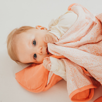 Bambus-Babydecke Peach Maze – Apricot 1,5 TOG