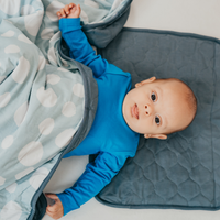 Bambus-Babydecke Ice Grey – Stormy Night 1,5 TOG