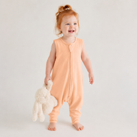 Light Papaya Bambus-Schlafsack mit Füßen – 2,5 TOG