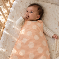 Papaya Big Dots Bambus-Babyschlafsack – 1,5 TOG